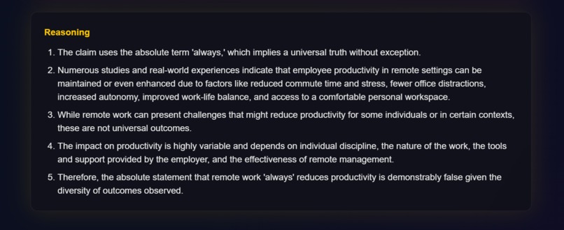 REFUTE – screenshot 2