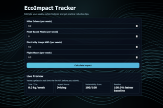 EcoImpact Tracker