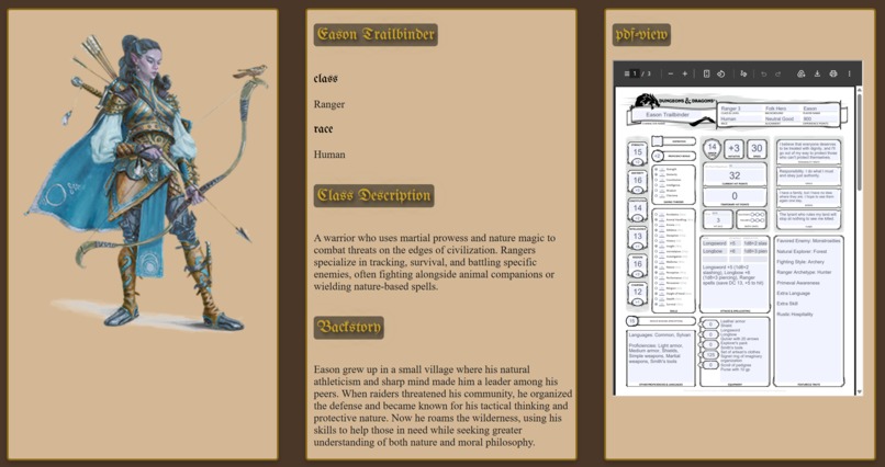 Dungeon and Dragons Character Creator – screenshot 2