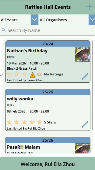 Event Tracker – screenshot 1