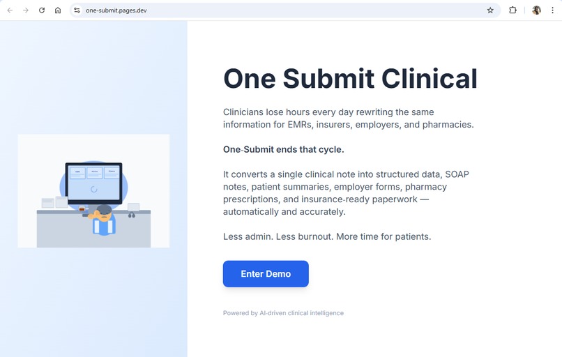 One Submit Clinical – screenshot 1