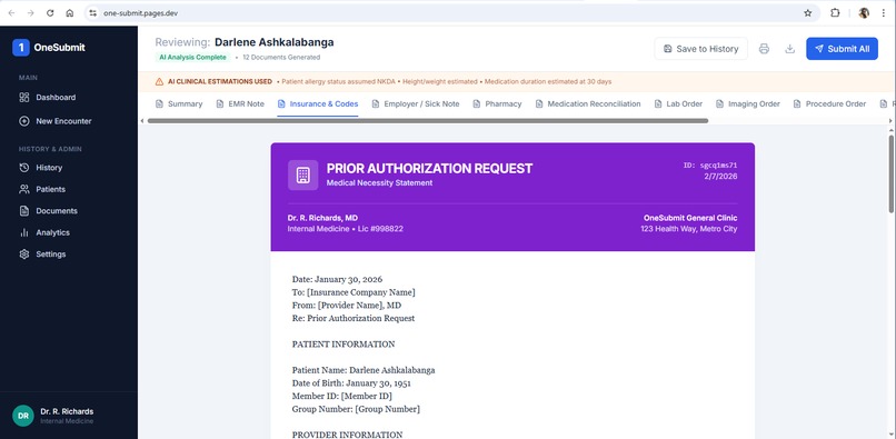 One Submit Clinical – screenshot 5
