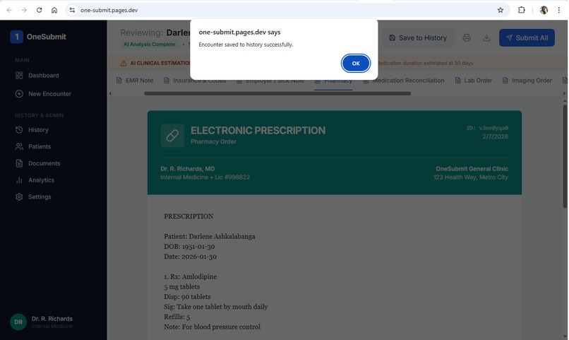 One Submit Clinical – screenshot 7
