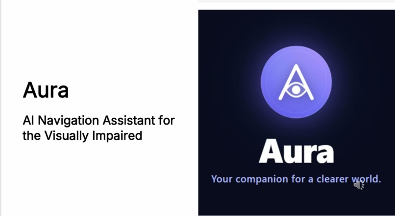 Aura – AI Navigation Assistant for the Visually Impaired – screenshot 1