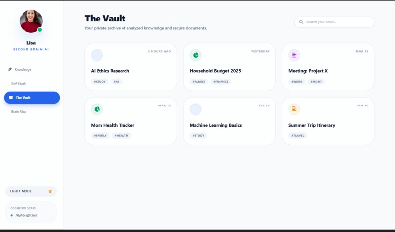 Gemini Synapse: Your Professional Second Brain Assistant – screenshot 1