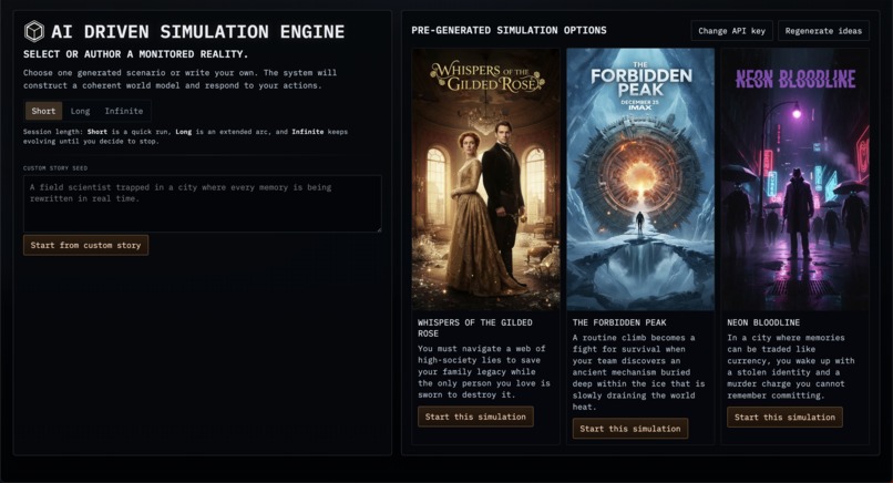 AI Driven Simulation Engine – screenshot 1