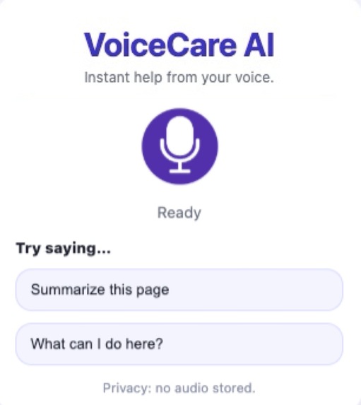 VoiceCare AI – screenshot 2