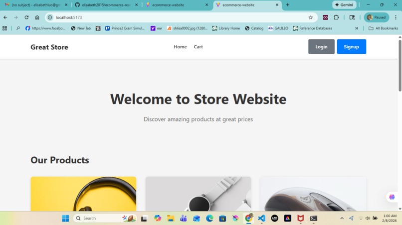 Great Store - React Ecommerce Store – screenshot 1