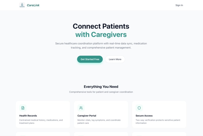 CareLink – screenshot 1