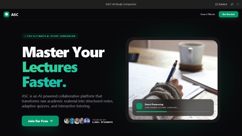 ASC – screenshot 1