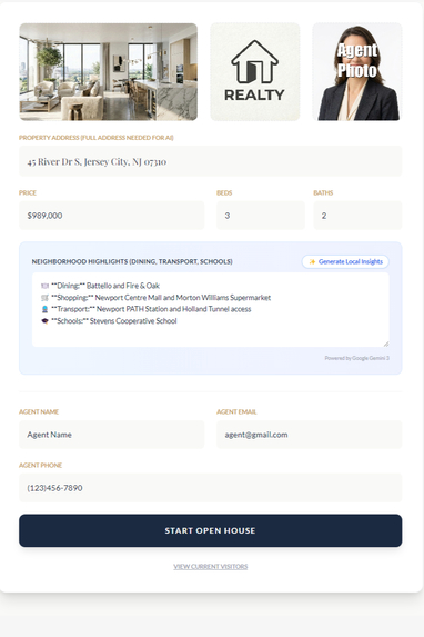 Open House APP – screenshot 1