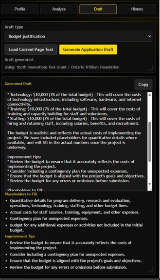 Golden Grants – screenshot 2