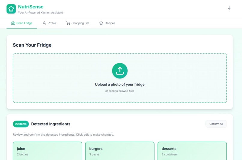 NutriSense – screenshot 1