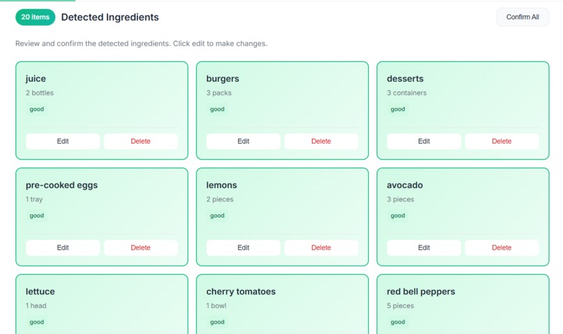 NutriSense – screenshot 2