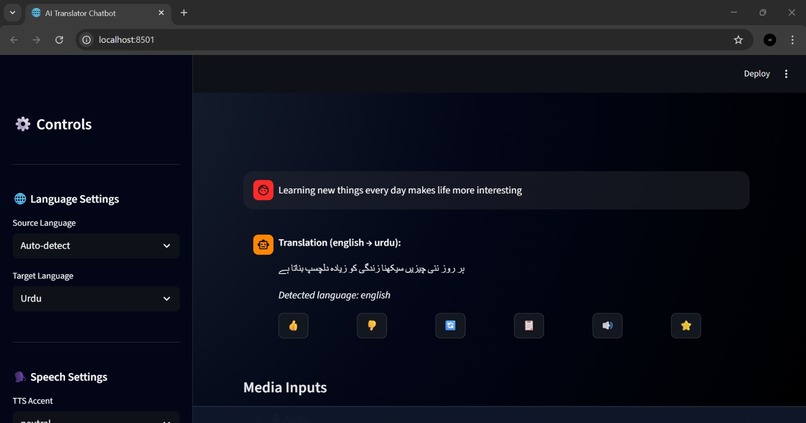 Ai Translator-Chatbot – screenshot 4
