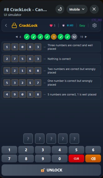 CrackTheCodePuzzle – screenshot 1