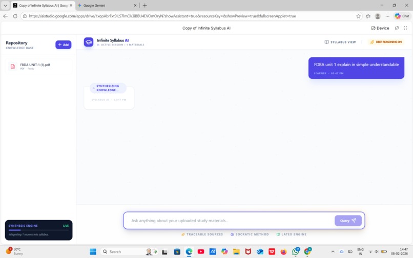 The Infinite Syllabus AI – screenshot 2