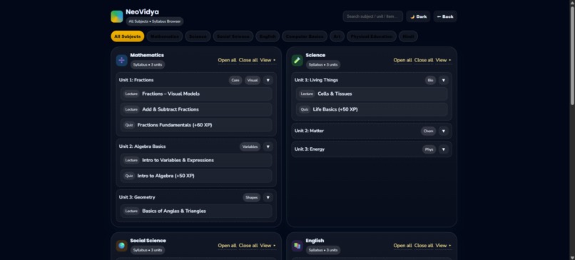 Neo vidya – screenshot 4