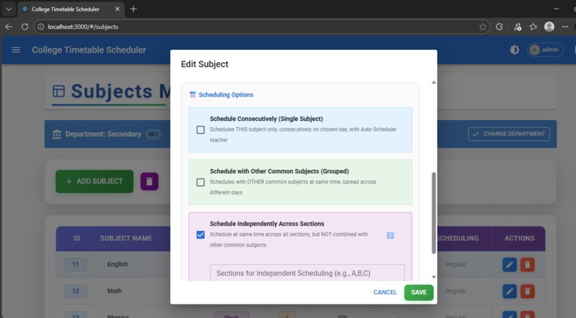 SmartSchedule AI - Intelligent College Timetable Generator – screenshot 4