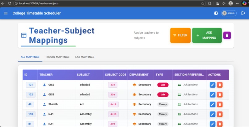 SmartSchedule AI - Intelligent College Timetable Generator – screenshot 7