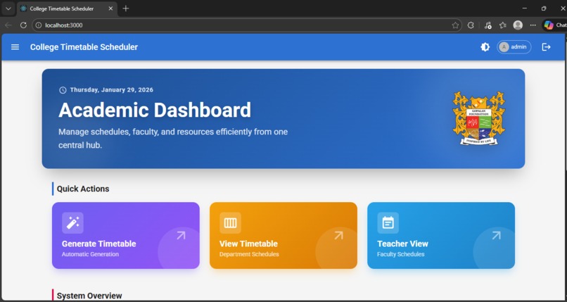 SmartSchedule AI - Intelligent College Timetable Generator – screenshot 8