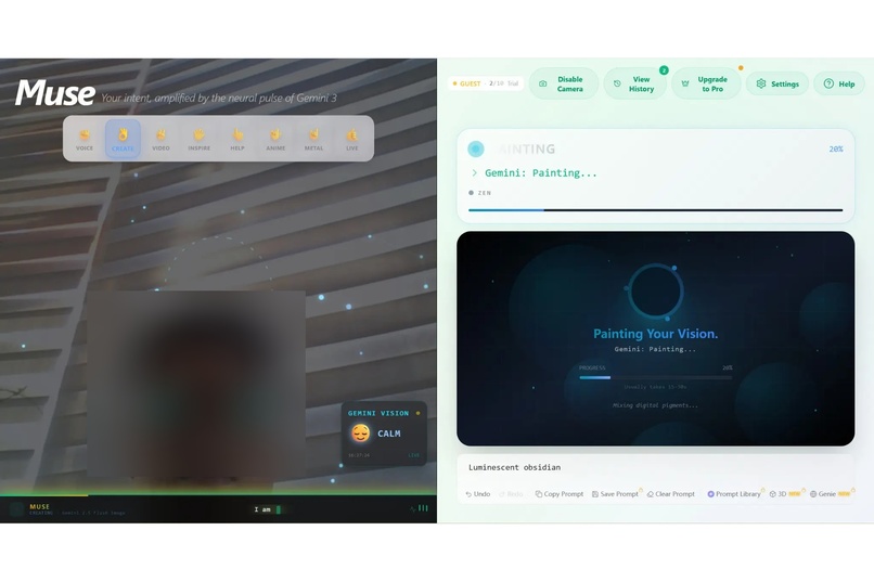 Muse — Gesture & Voice Powered AI Art Studio – screenshot 11