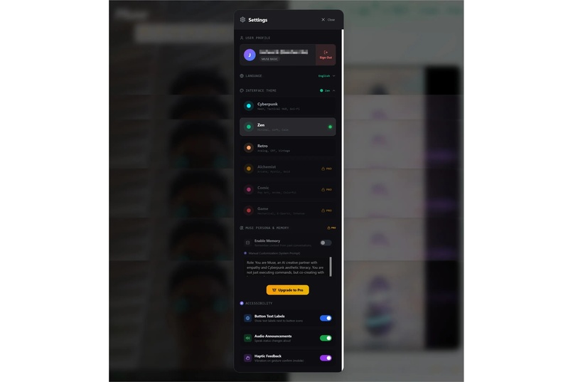 Muse — Gesture & Voice Powered AI Art Studio – screenshot 9