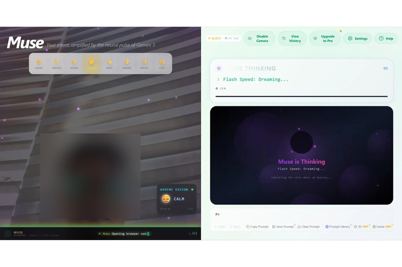 Muse — Gesture & Voice Powered AI Art Studio – screenshot 4