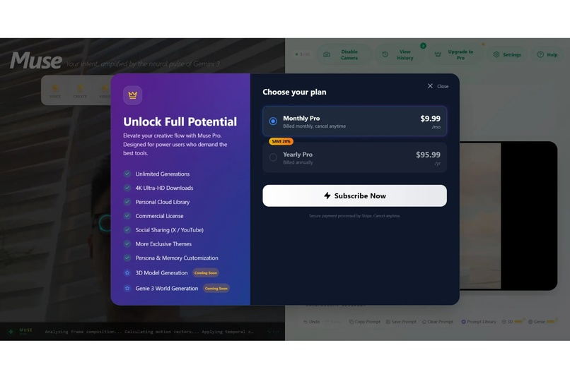 Muse — Gesture & Voice Powered AI Art Studio – screenshot 8