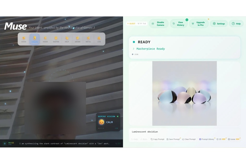 Muse — Gesture & Voice Powered AI Art Studio – screenshot 5