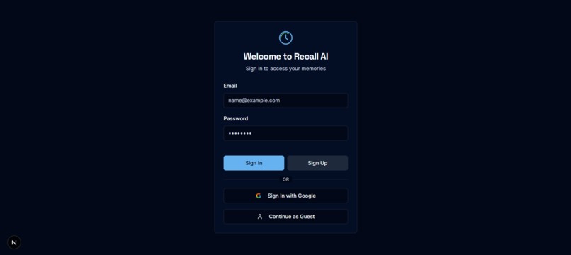 RecallAI  – screenshot 2