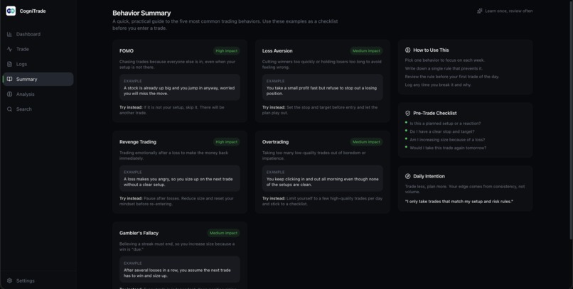 CogniTrade – screenshot 6
