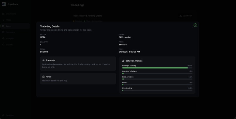 CogniTrade – screenshot 8