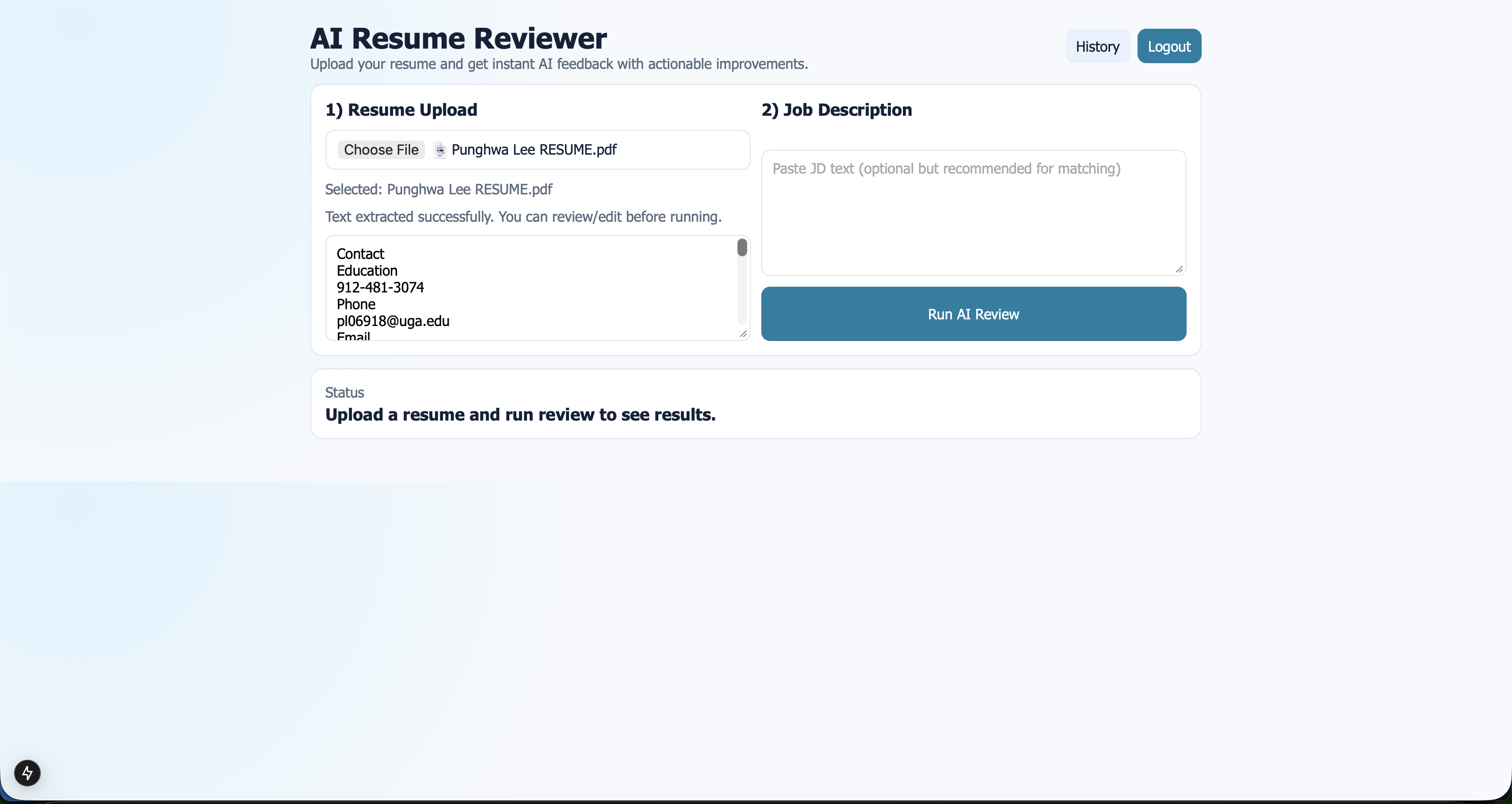 AI Resume Reviewer | Devpost