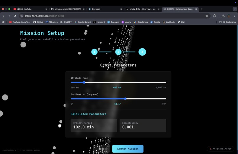 ORBITA:  AI-Powered Space Intelligence Assistant – screenshot 1