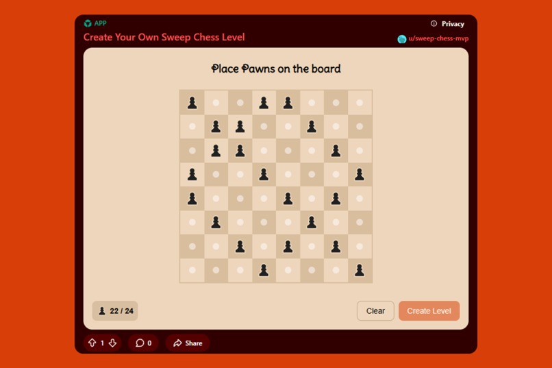 Sweep Chess - Reddit Game – screenshot 3