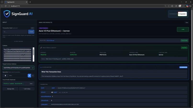SignGuard AI – screenshot 1