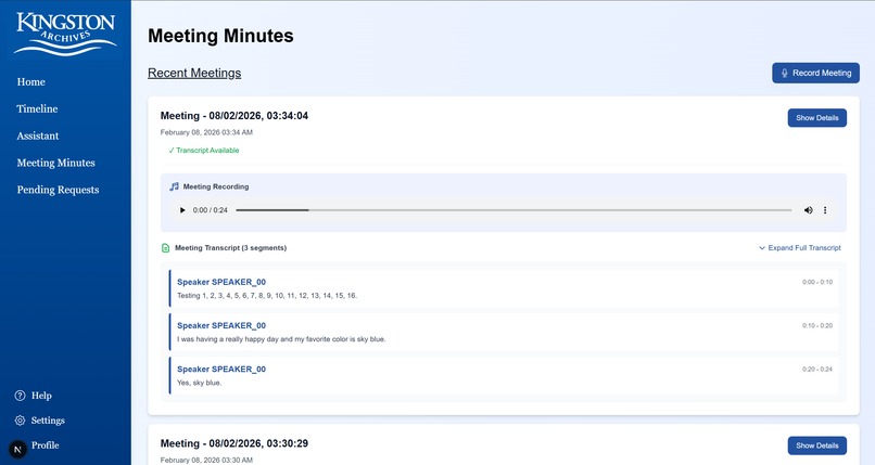 Kingston Archives – screenshot 6