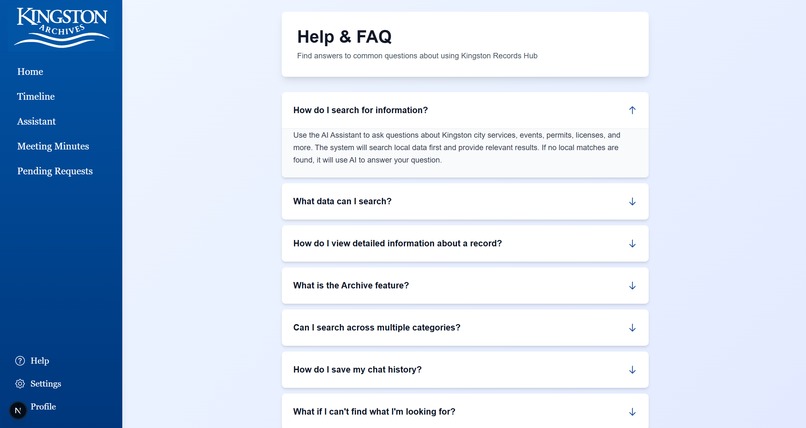 Kingston Archives – screenshot 8