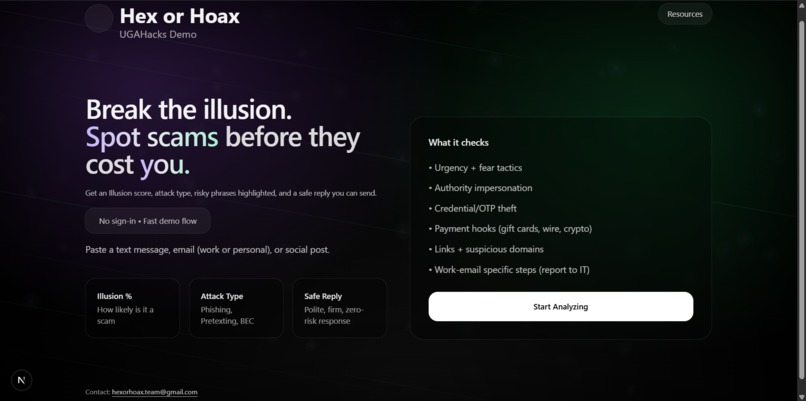 hex-or-hoax – screenshot 3