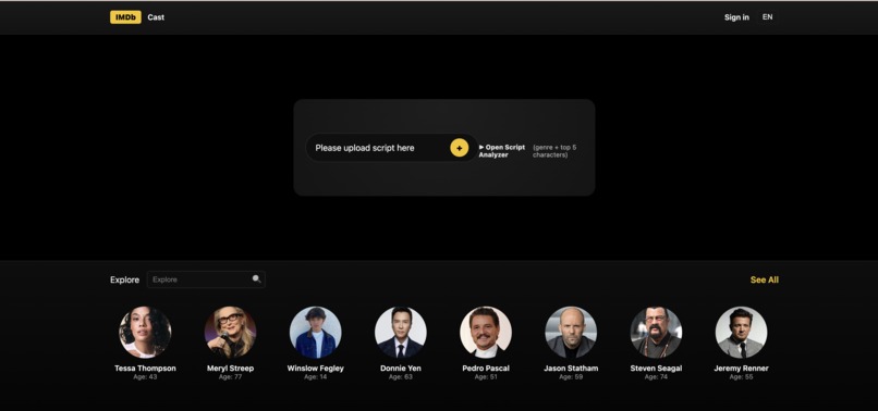 IMDB Cast – screenshot 1