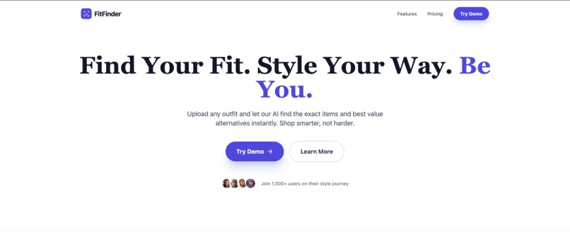 FitFinder – screenshot 1