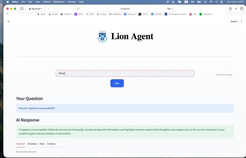 LionAgent – screenshot 1