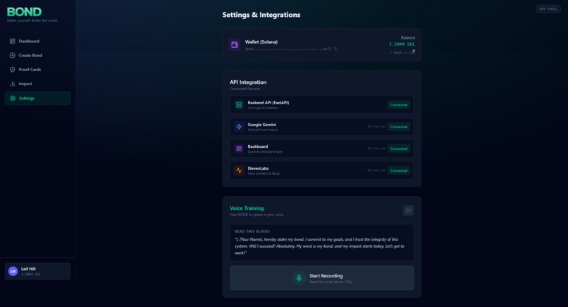 BOND – screenshot 2