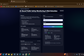 AI-Based Public Safety Monitoring & Risk Detection System