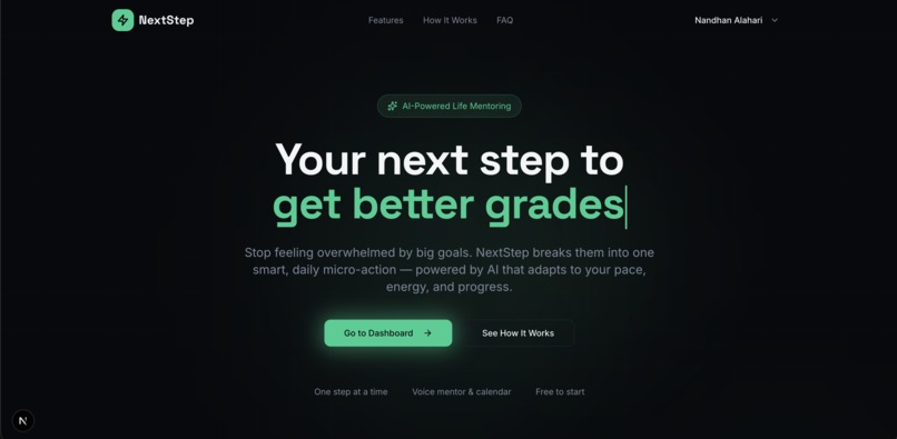 NextStep – screenshot 1