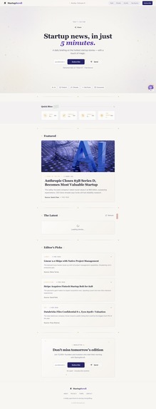 StartupScroll – screenshot 1