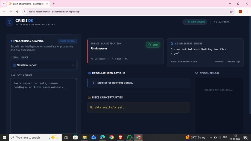 CrisisOS – screenshot 1