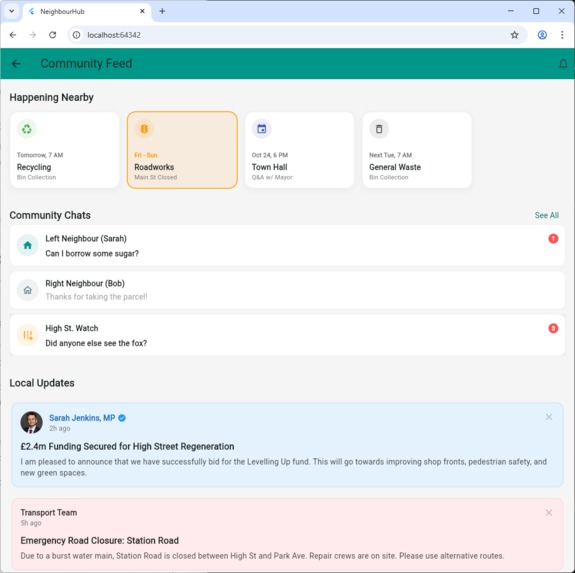 NeighbourHub – screenshot 2