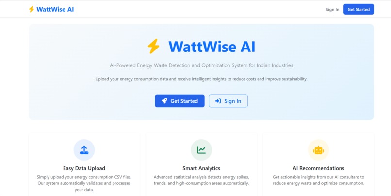 WattWise AI – screenshot 1
